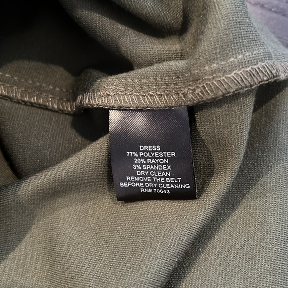 Jessica Howard Women’s Olive Green Ponte Knit Dress Sz 16 - Picture 8 of 8